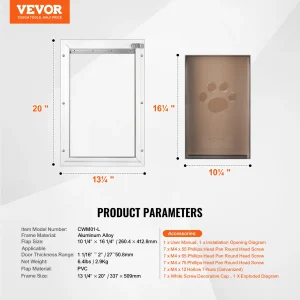Title: Aluminum Lockable Pet Door