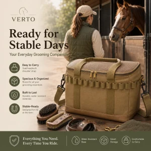 Horse Grooming Bag & Brush Set