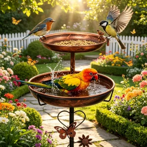 Vintage Garden Bird Bath