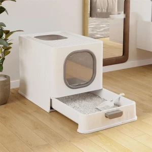Enclosed Cat Litter Box