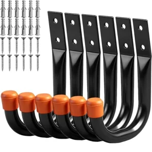 6-Pack Heavy-Duty Wall Storage Hooks