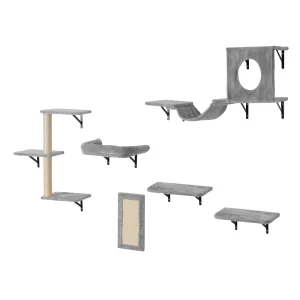Wall Mounted Cat Shelves Set